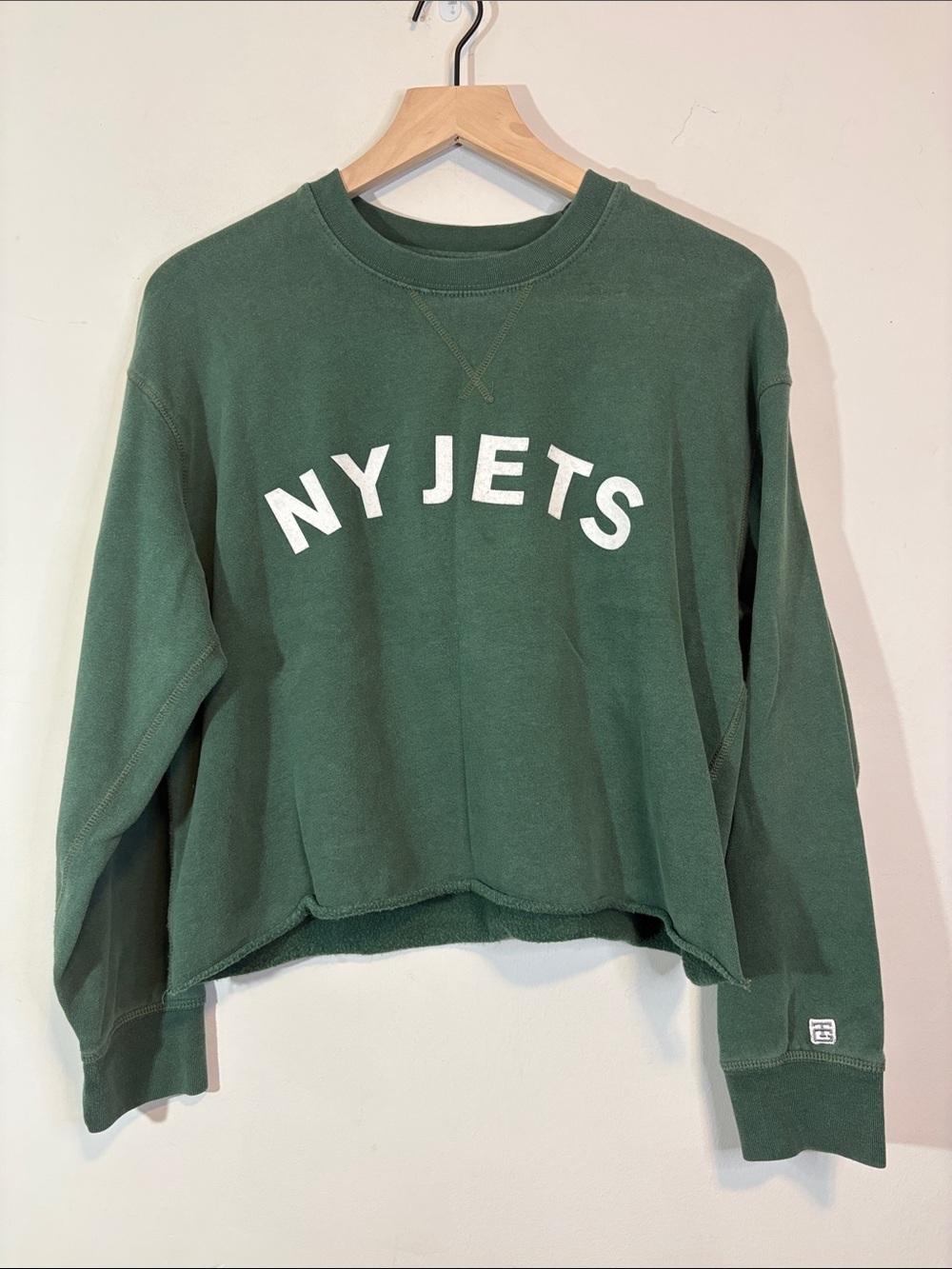 NY Jets New York Football Green Tailgate Fan Graphic Crewneck Sweatshirt NFL